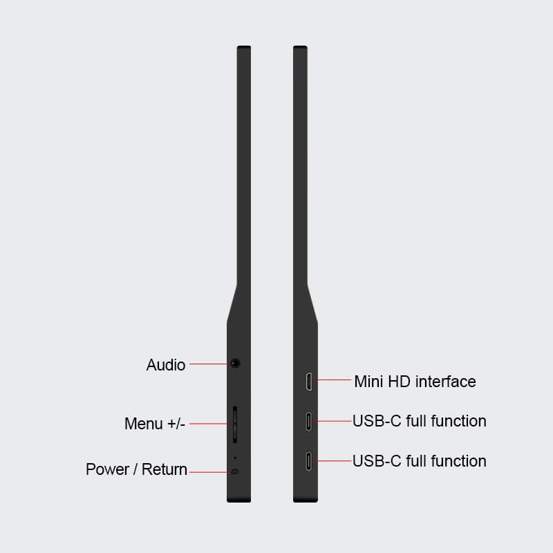 RIITEK 15.6" Portable Full HD Monitor Display
