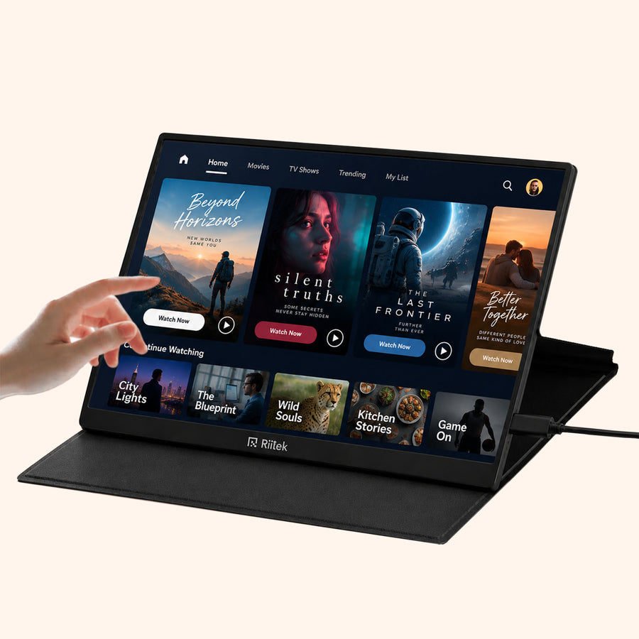 RIITEK 15.6 inch touchscreen portable monitor