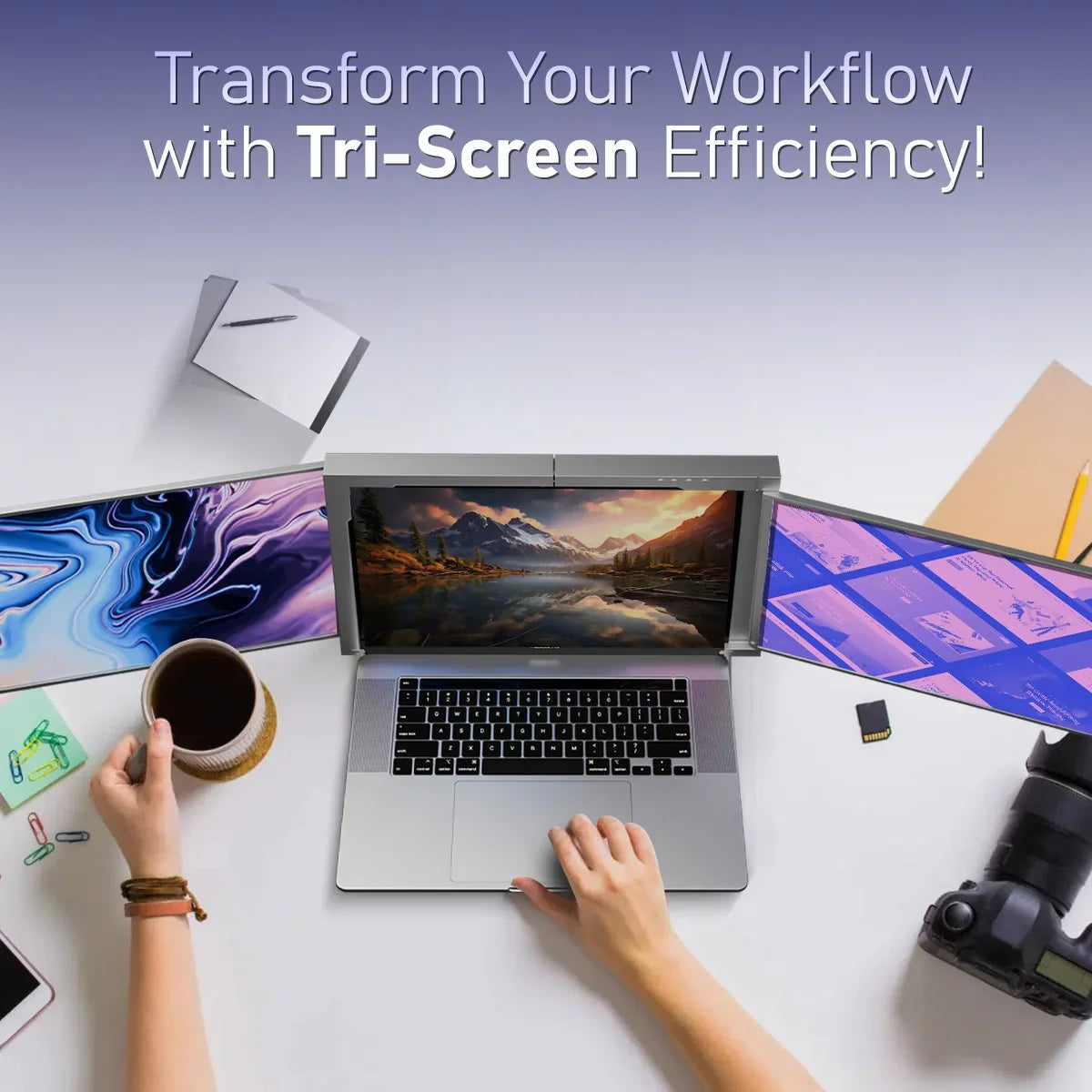 Tri-Screen Extendable Display