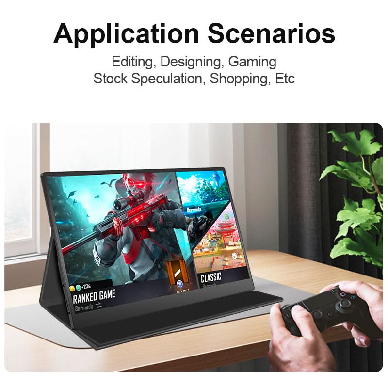 RIITEK 15.6 inch IPS portable monitor wide viewing gaming coding trading