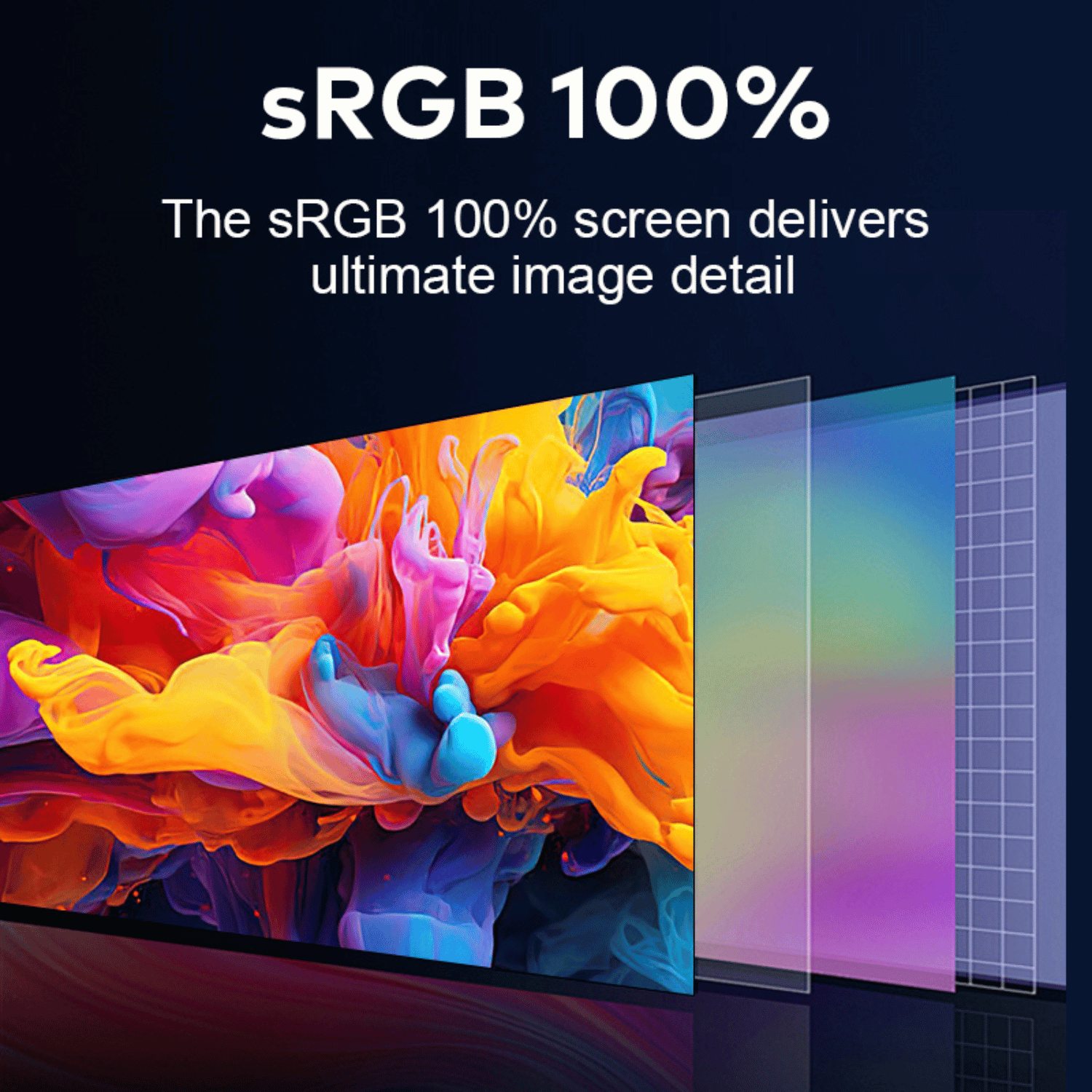 RIITEK portable monitor display with 100 percent sRGB colour accuracy for accurate visuals