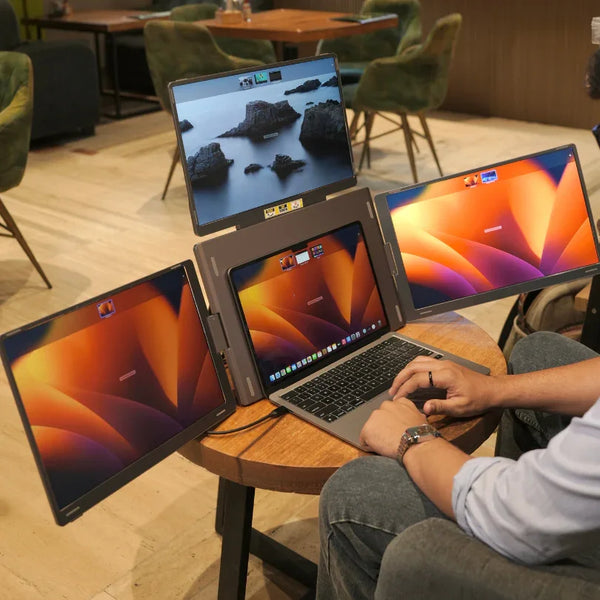 How to Boost Focus and Output with a Portable Giant Triple-Screen Laptop Setup