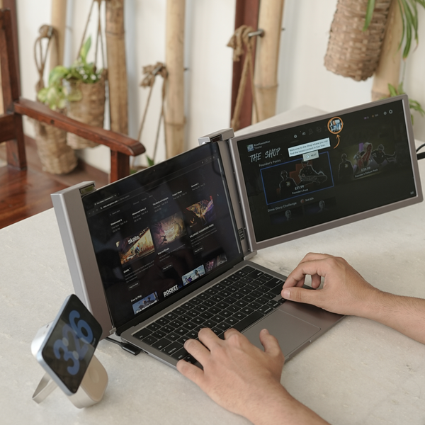 RIITEK 14" Dual-Monitor Portable Laptop Screen Extender Display