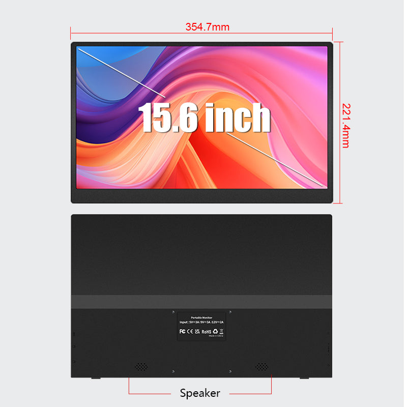 RIITEK 15.6" Portable Full HD Monitor Display