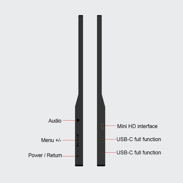 RIITEK 15.6" Portable Full HD Monitor Display
