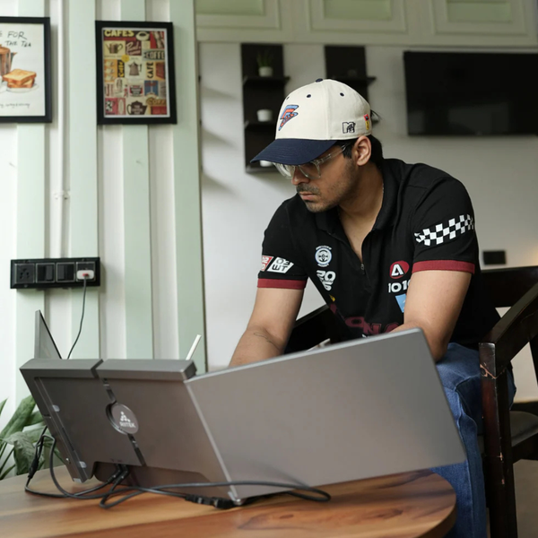 RIITEK 14" Tri-Monitor Portable Laptop Screen Extender Display Single Cable