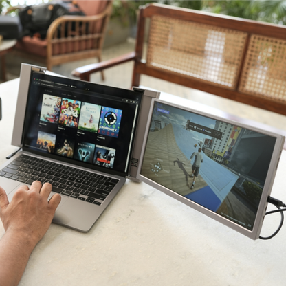 RIITEK 14" Dual-Portable Monitor Laptop Screen Extender Display