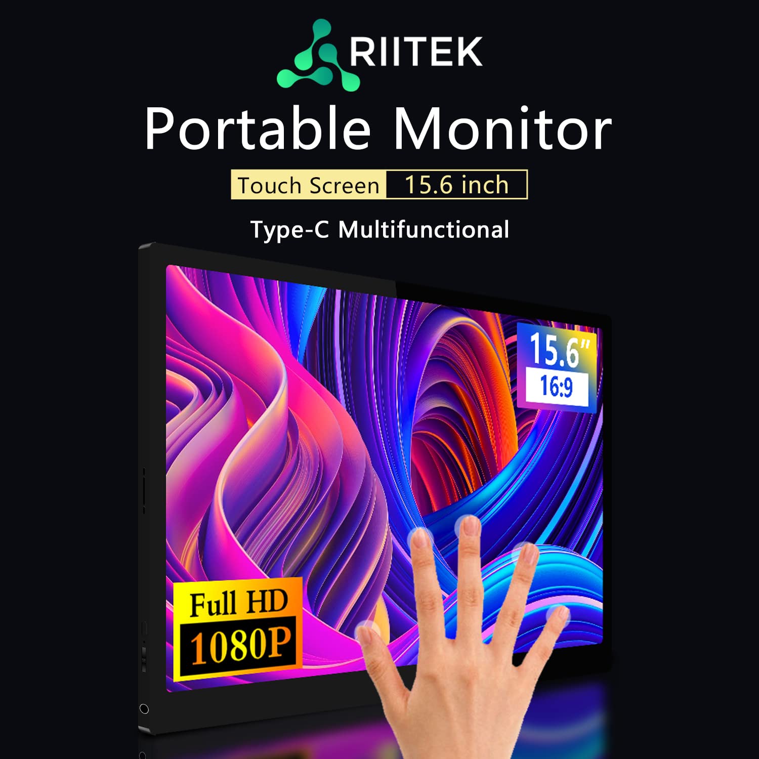 Riitek 15.6 Inch Portable Touchscreen Monitor