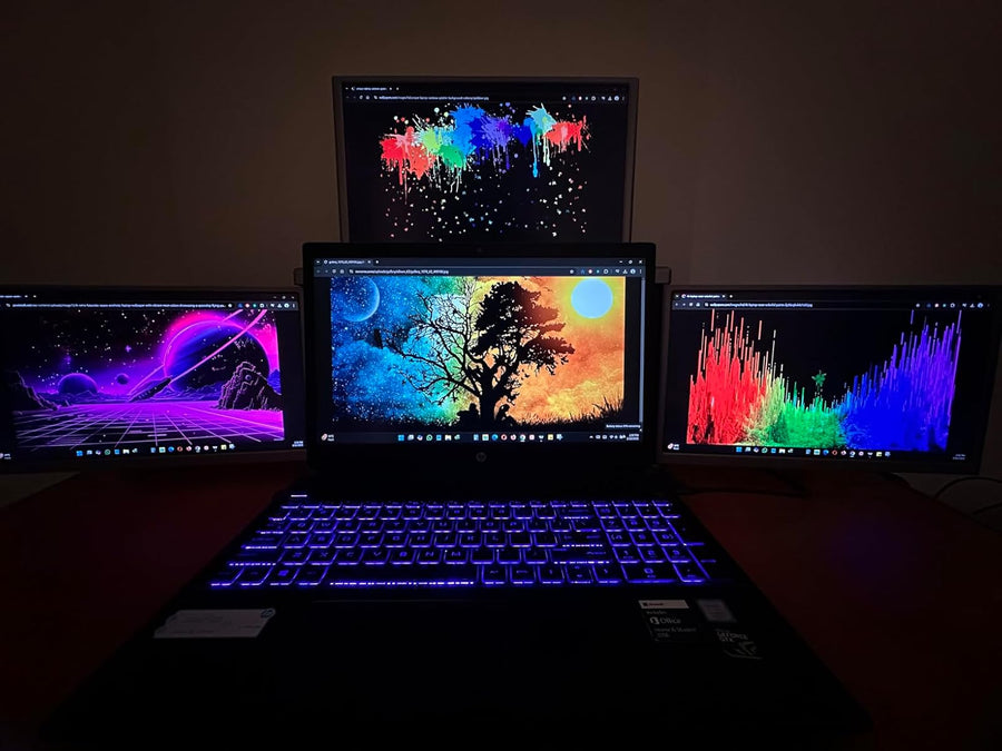 Quad screens with Awesome high quality colours