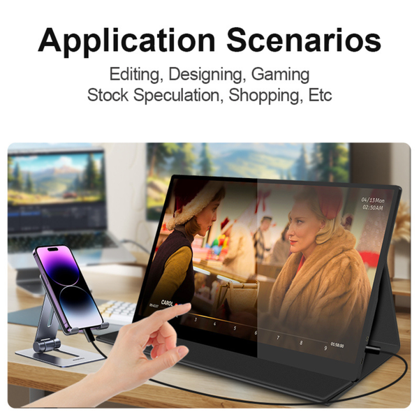 RIITEK 15.6" Touchscreen Portable Full HD  Monitor Display