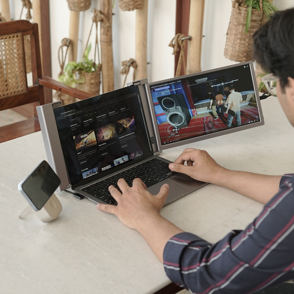 RIITEK 14" Dual-Monitor Portable Laptop Screen Extender Display