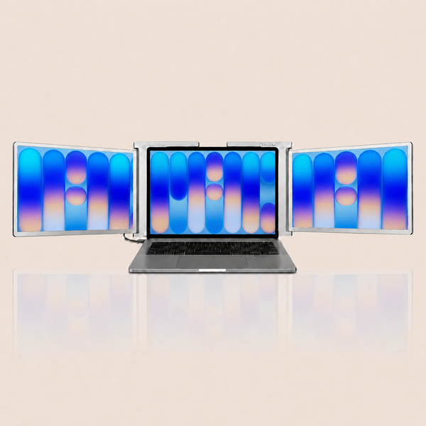 RIITEK 14" Tri-Portable Monitor Laptop Screen Extender Display Single Cable