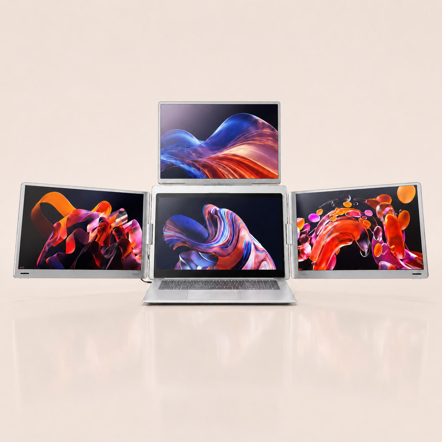 RIITEK 16" Quad Portable Monitor Laptop Screen Extender Display