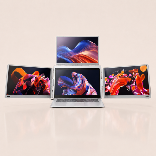 RIITEK 16" Quad Monitor Portable Laptop Screen Extender Display