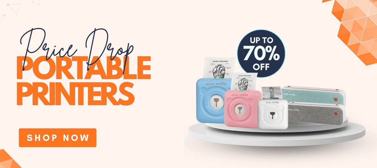 Riitek portable printers price drop