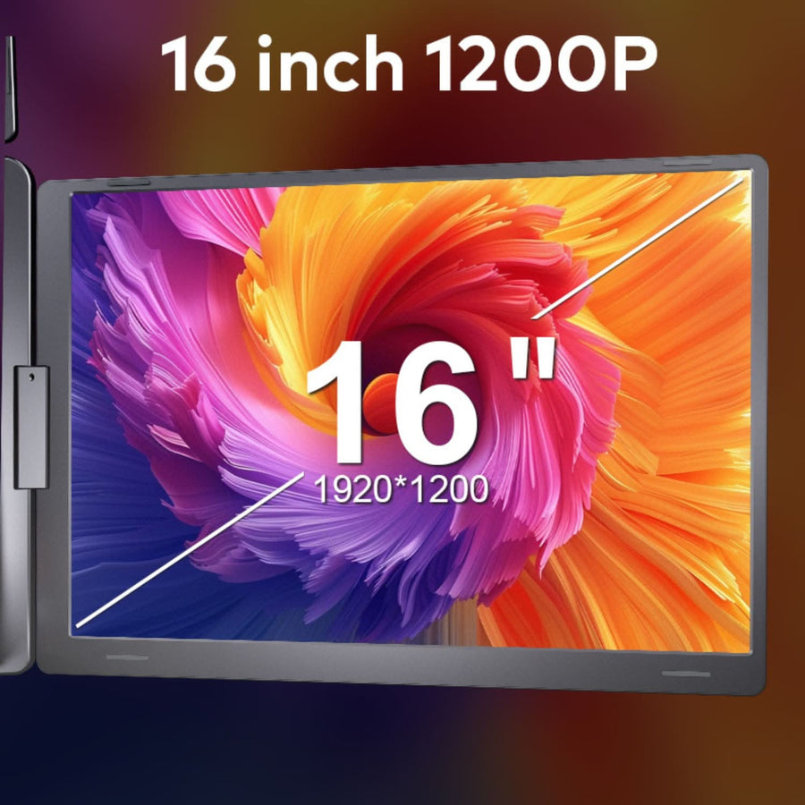 RIITEK 16 inch FHD 1200P portable monitor screen extender single display